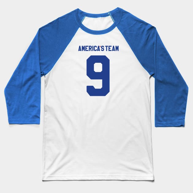 America's Team - Number 9 - Ring of Honor Baseball T-Shirt by krewyork